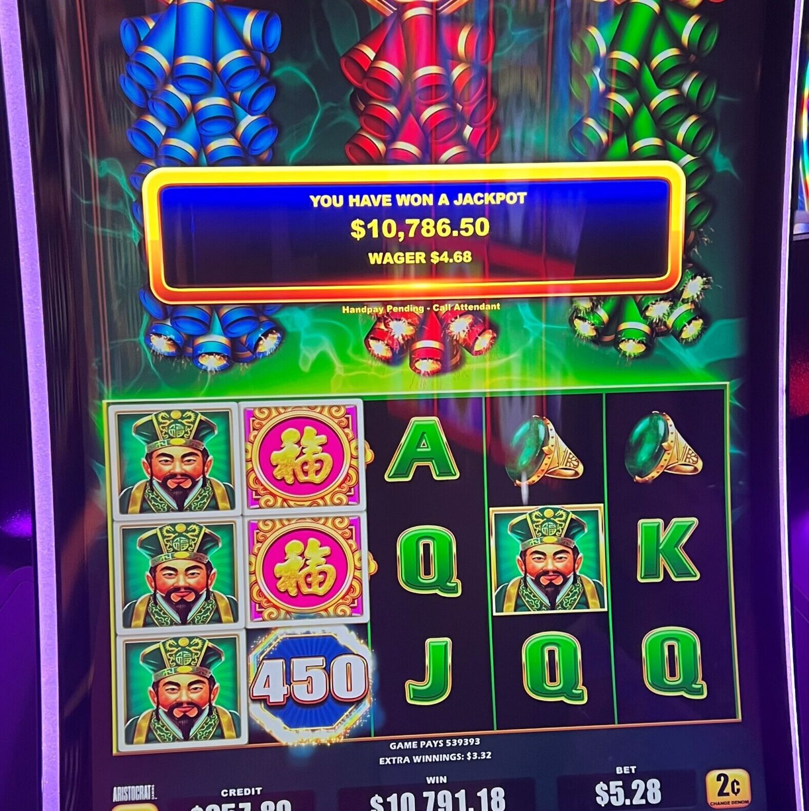tug jACKPOT jUNEE 21